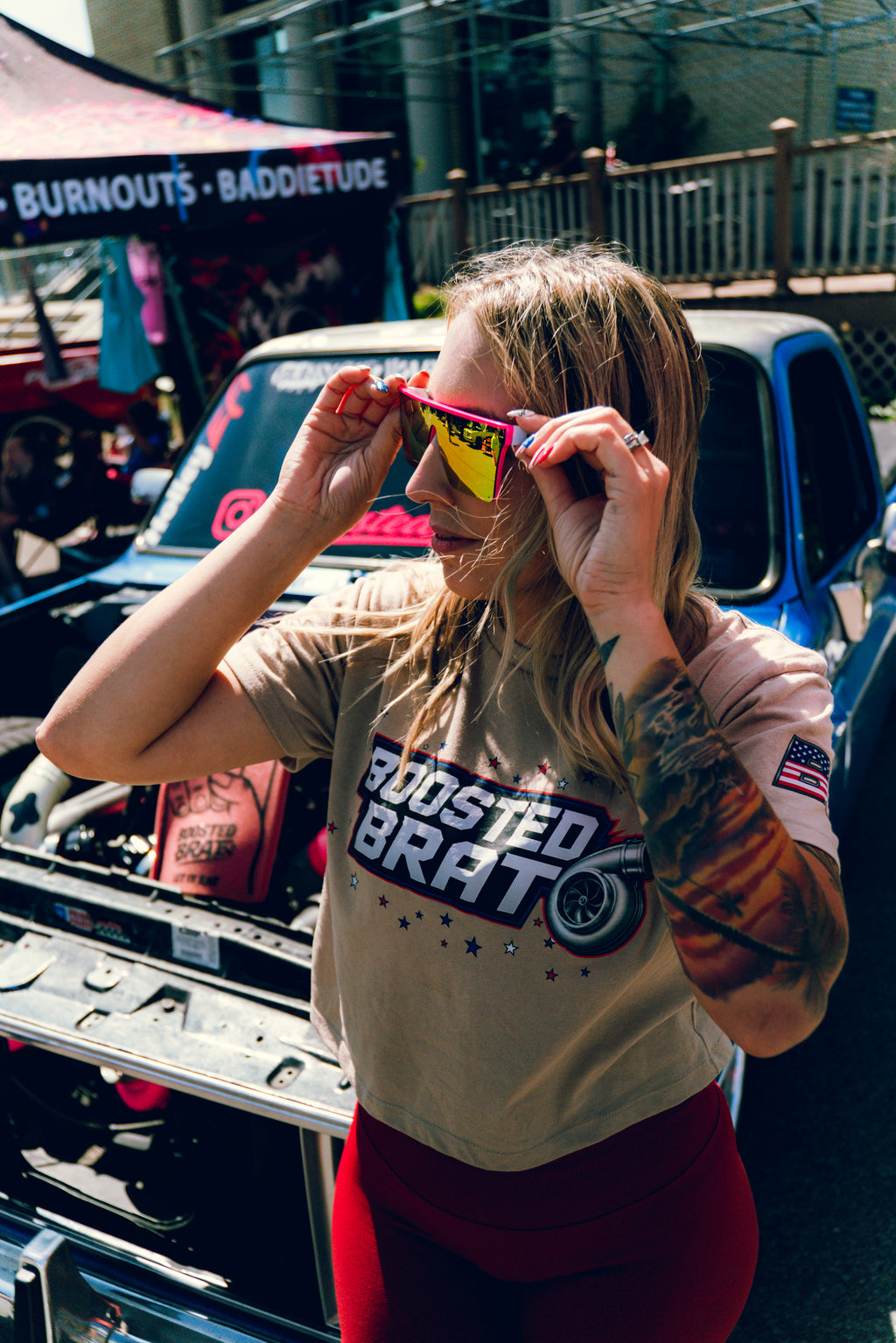 All-American Boost Crop Tee