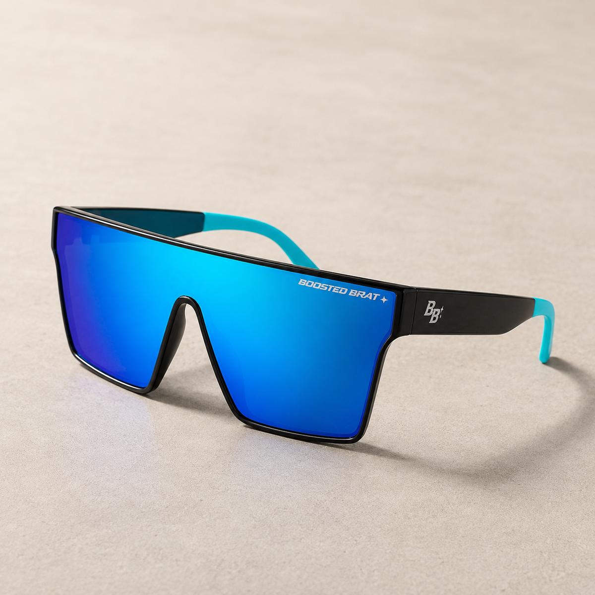 Black/Teal Frame Blue Len