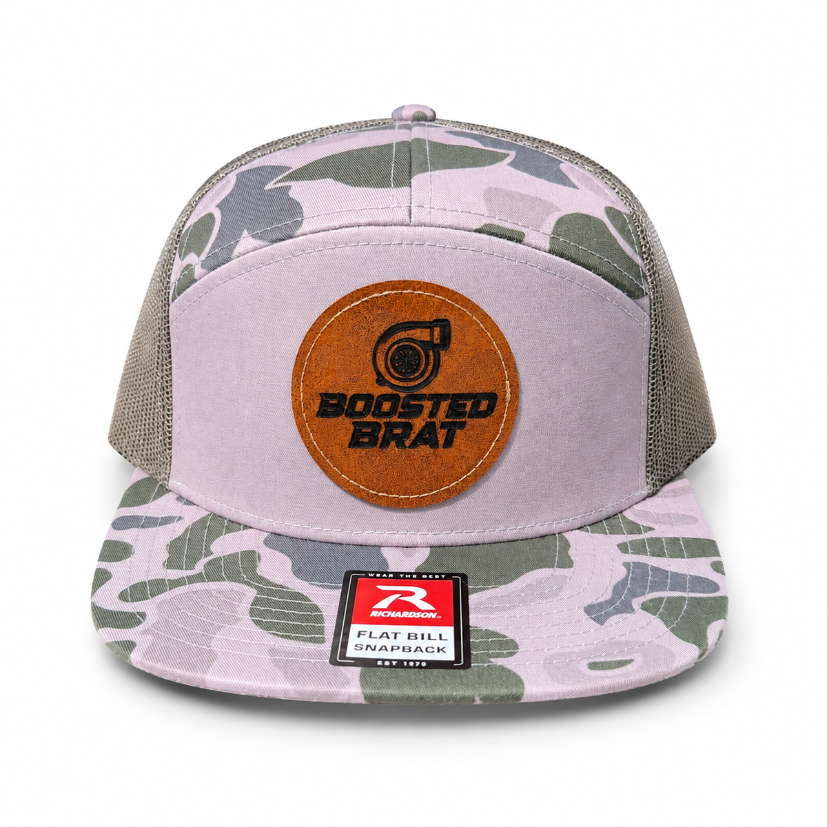 Desert Camo Leather Patch Hat