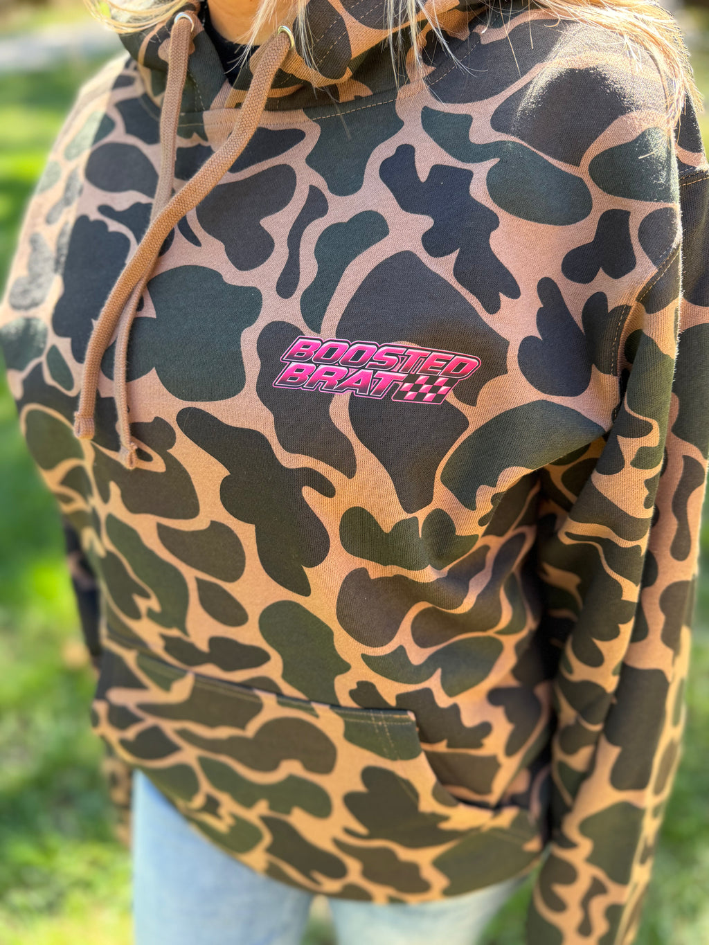 Do a Burnout Hoodie pink