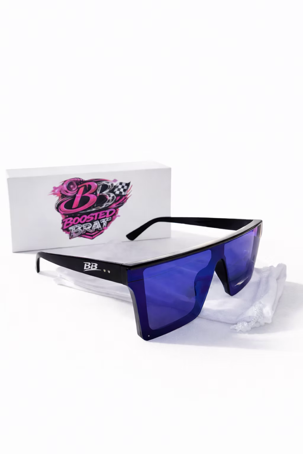 Black Frame Blue Lens Sunglasses