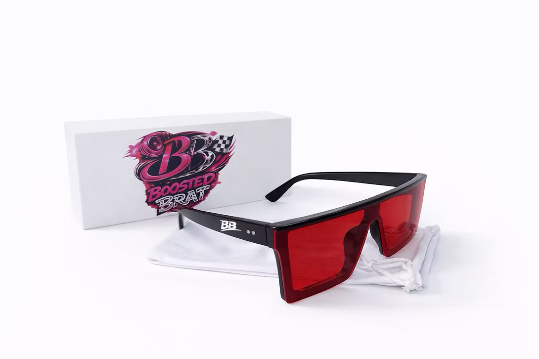 BlackFrame Red Lens Sunglasses