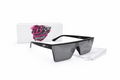 Black Frame Silver Lens Sunglasses