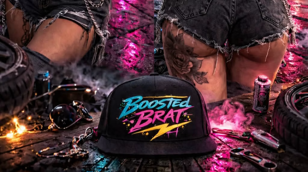 Boosted Brat Hat Pink/Teal